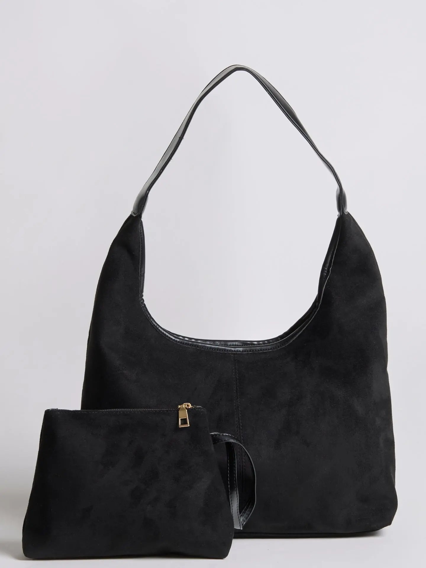 VELUXA | Vegan Suede Hobo Bag – Minimal Design with Shoulder Strap