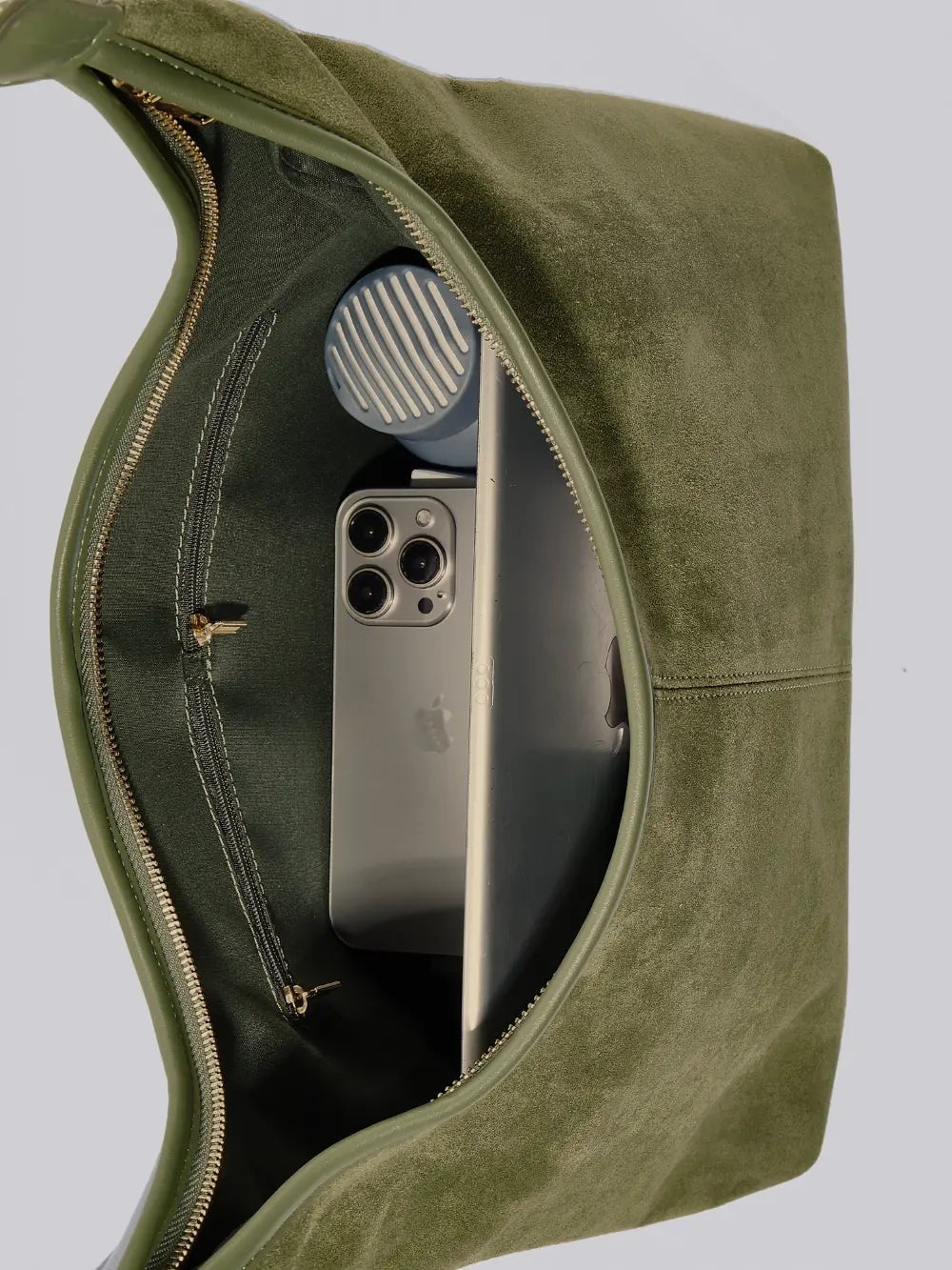 VELUXA | Vegan Suede Hobo Bag – Minimal Design with Shoulder Strap