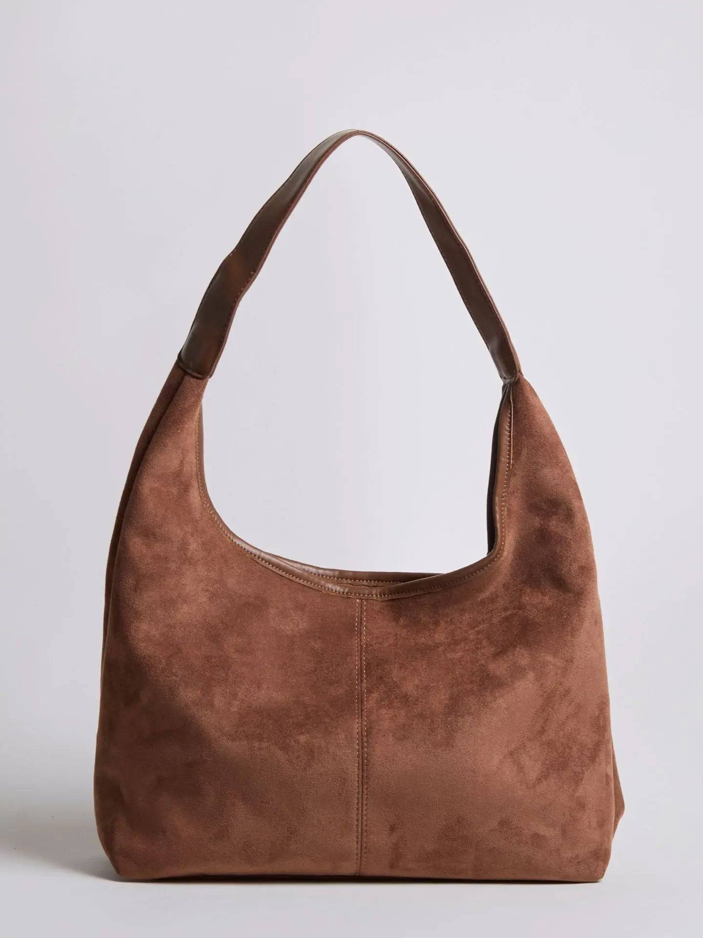 VELUXA | Vegan Suede Hobo Bag – Minimal Design with Shoulder Strap