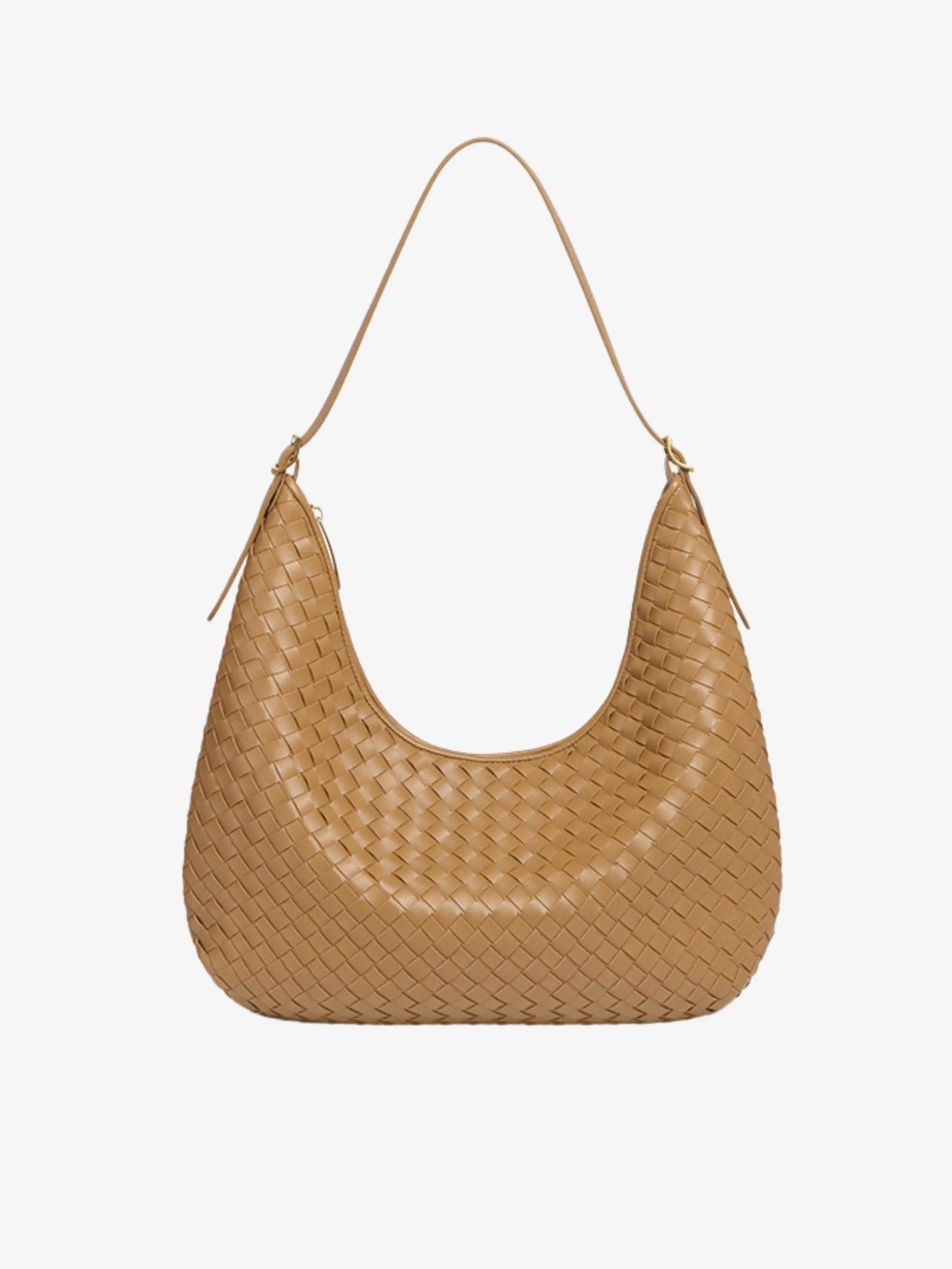 VELUXA | Woven Shoulder Bag – Faux Leather with Shoulder Strap