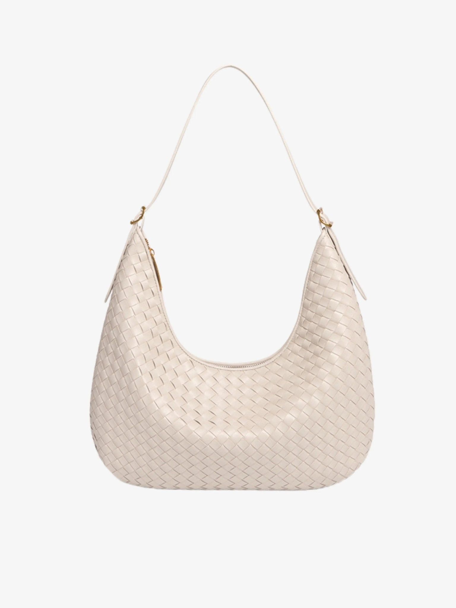 VELUXA | Woven Shoulder Bag – Faux Leather with Shoulder Strap
