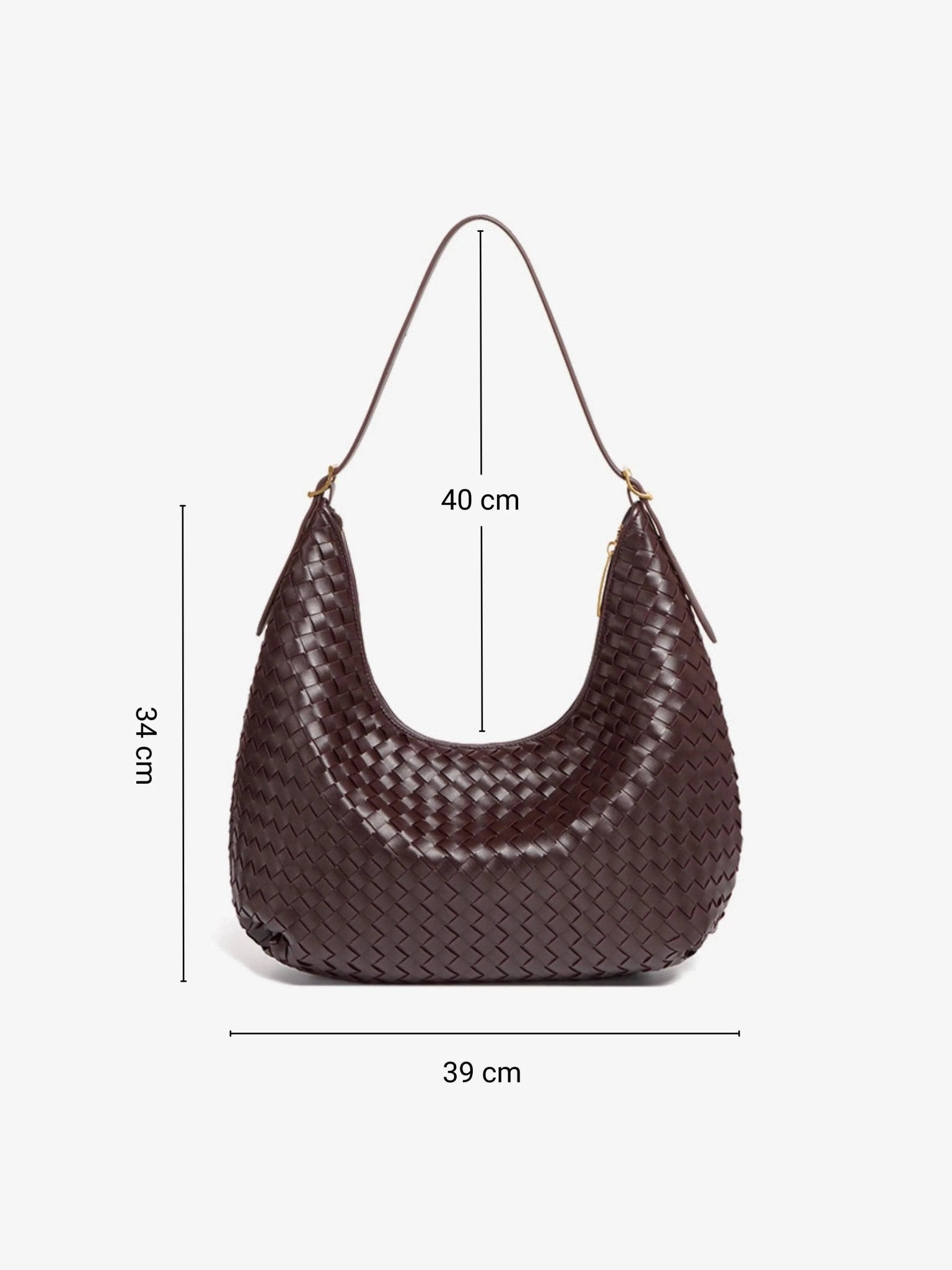VELUXA | Woven Shoulder Bag – Faux Leather with Shoulder Strap