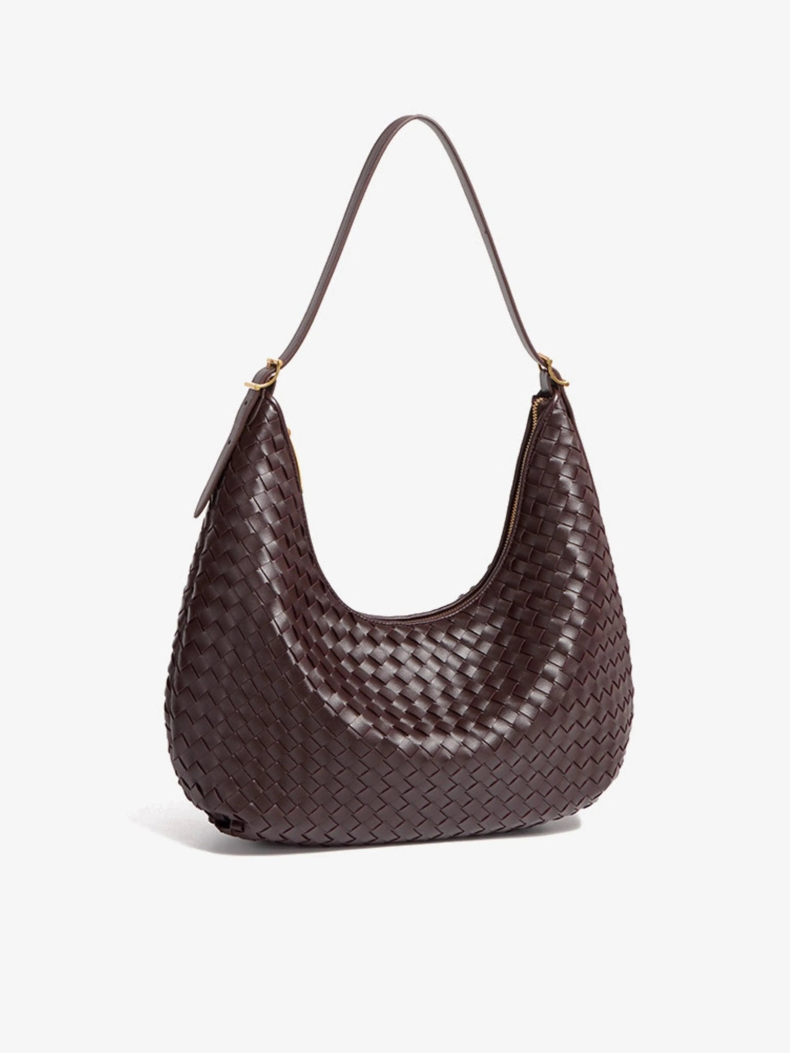 VELUXA | Woven Shoulder Bag – Faux Leather with Shoulder Strap