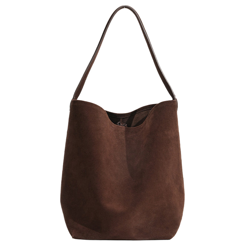 VELUXA | Vegan Suede Tote Bag – Minimal Design with Single Shoulder Strap