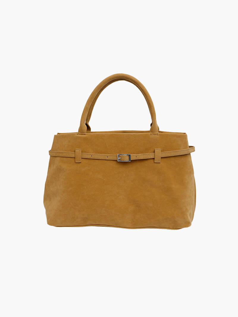 VELUXA | Faux Leather Handbag – Structured Design with Rounded Handles