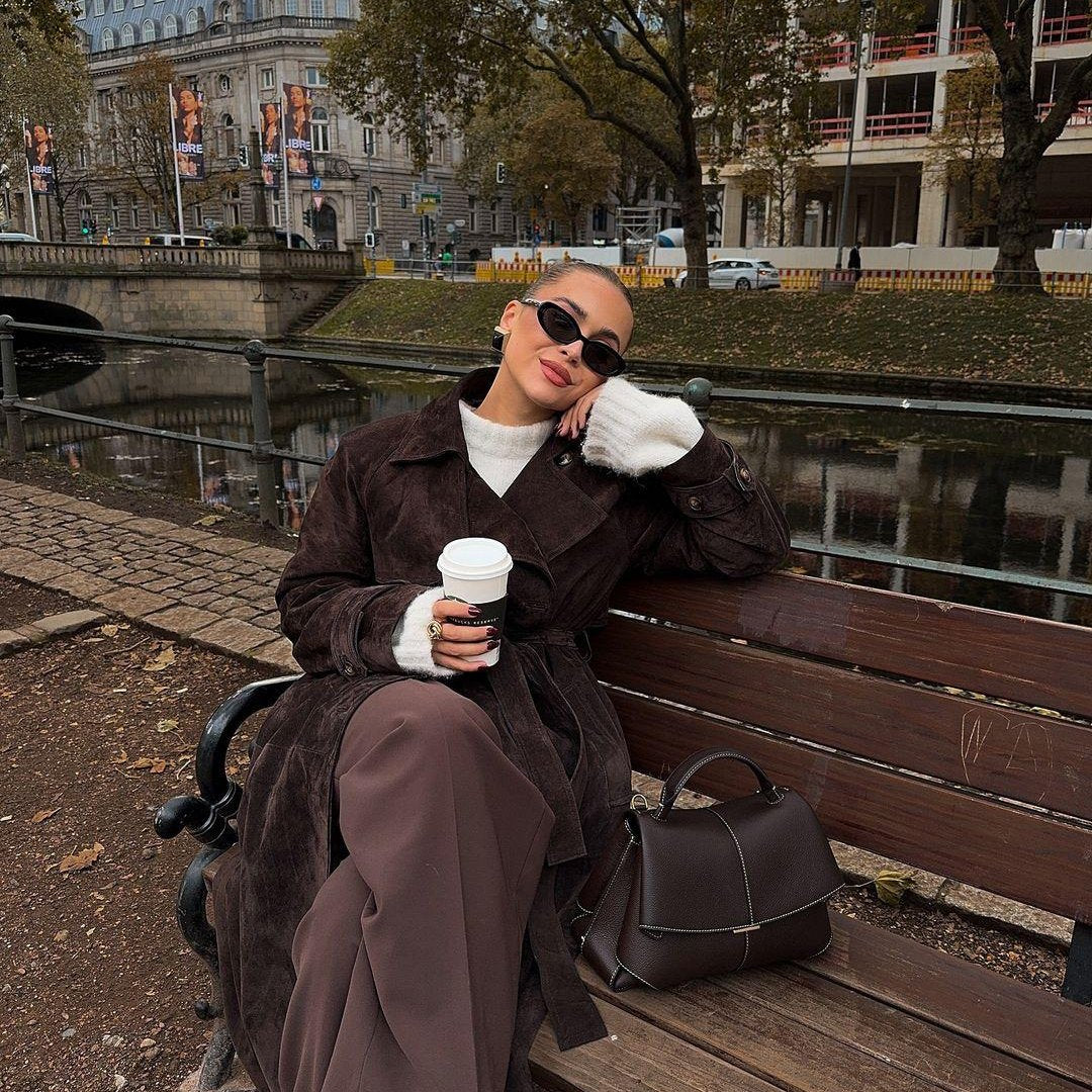 VELUXA | Structured Handbag – Faux Leather with Top Handle