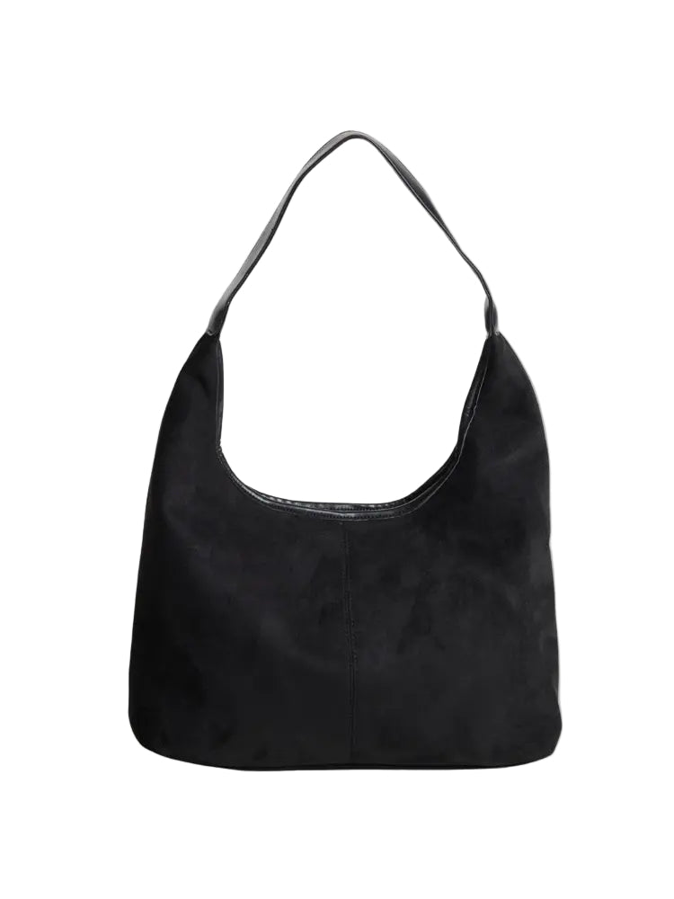 VELUXA | Vegan Suede Hobo Bag – Minimal Design with Shoulder Strap