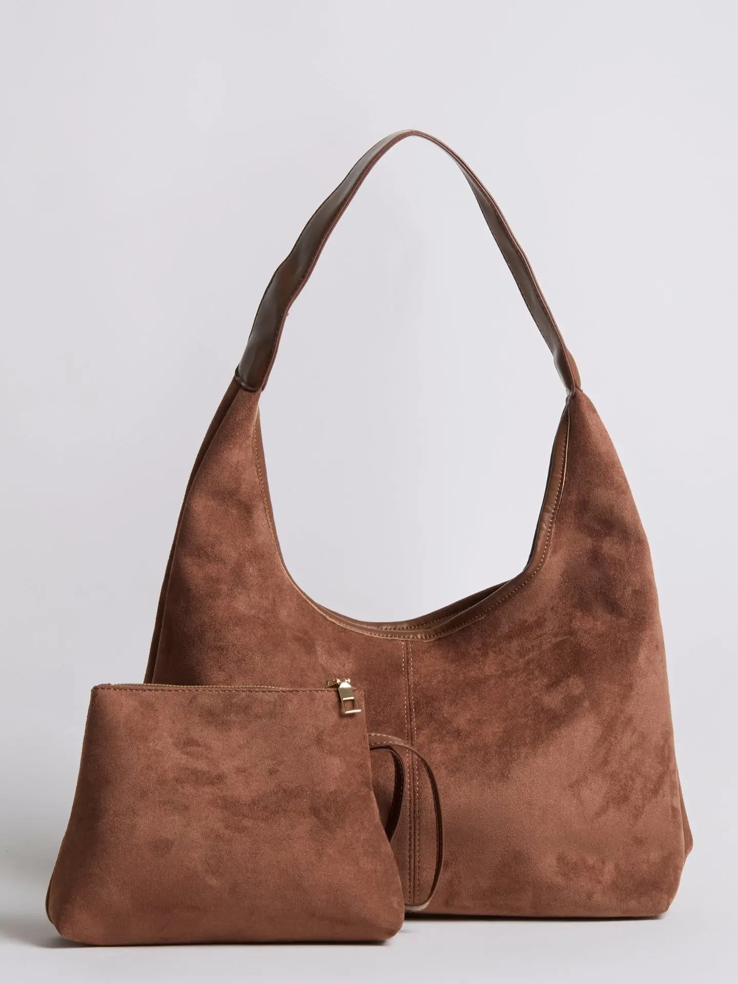 VELUXA | Vegan Suede Hobo Bag – Minimal Design with Shoulder Strap