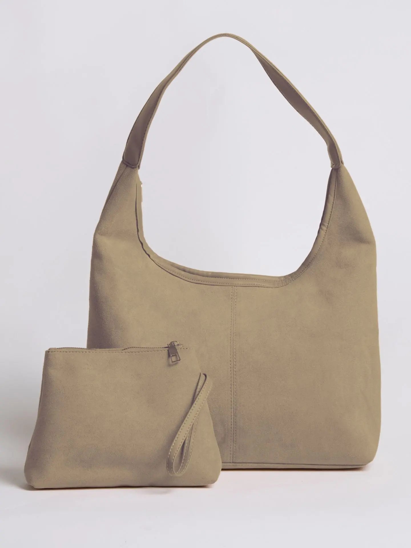 VELUXA | Vegan Suede Hobo Bag – Minimal Design with Shoulder Strap