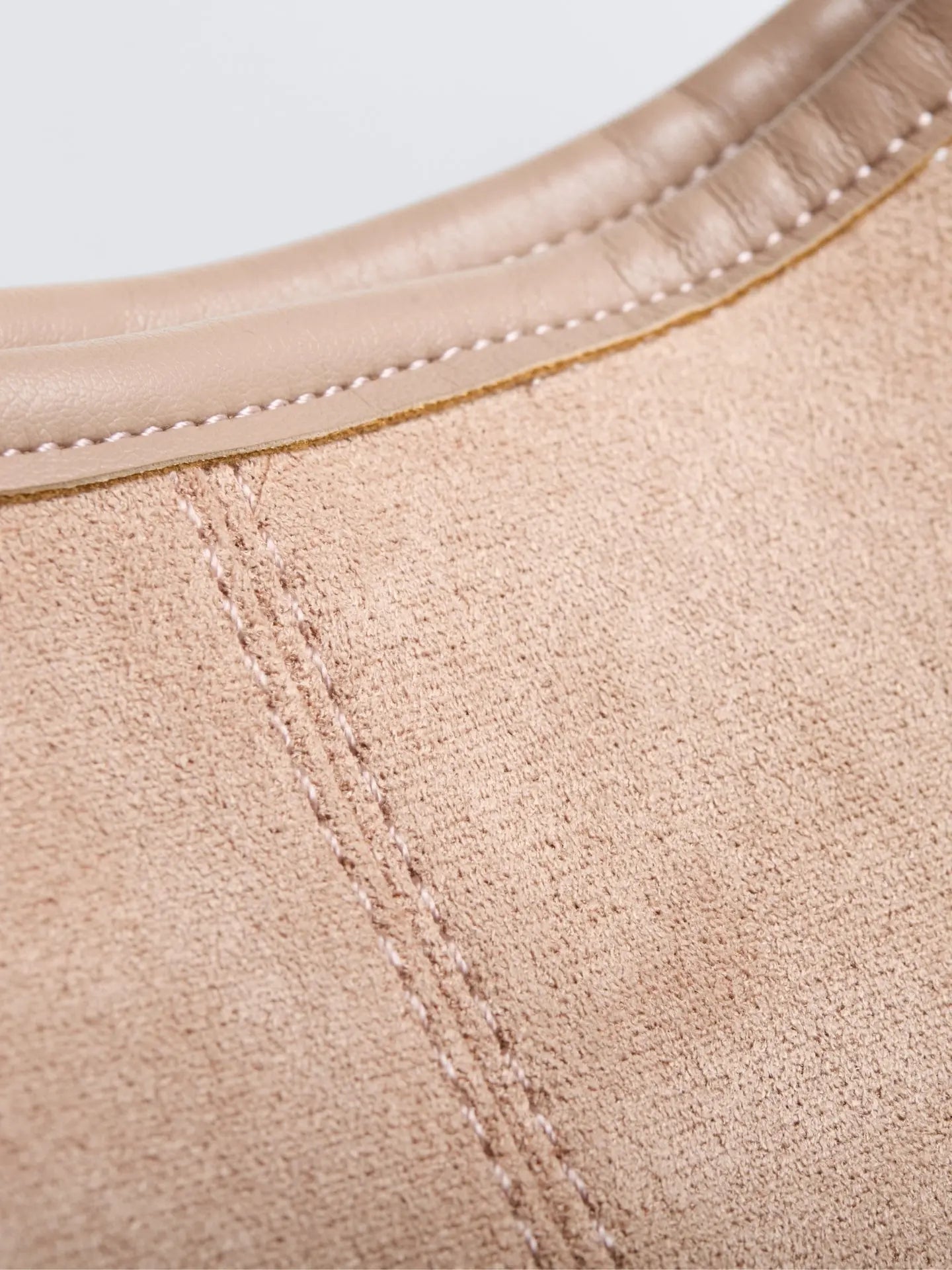 VELUXA | Vegan Suede Hobo Bag – Minimal Design with Shoulder Strap