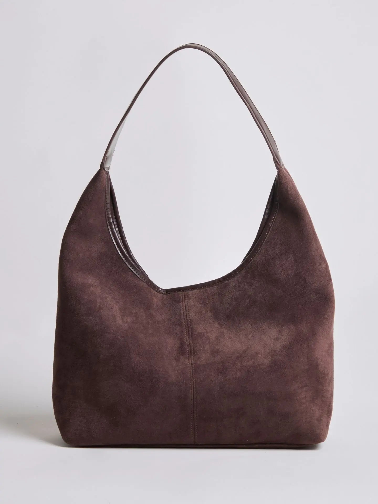 VELUXA | Vegan Suede Hobo Bag – Minimal Design with Shoulder Strap