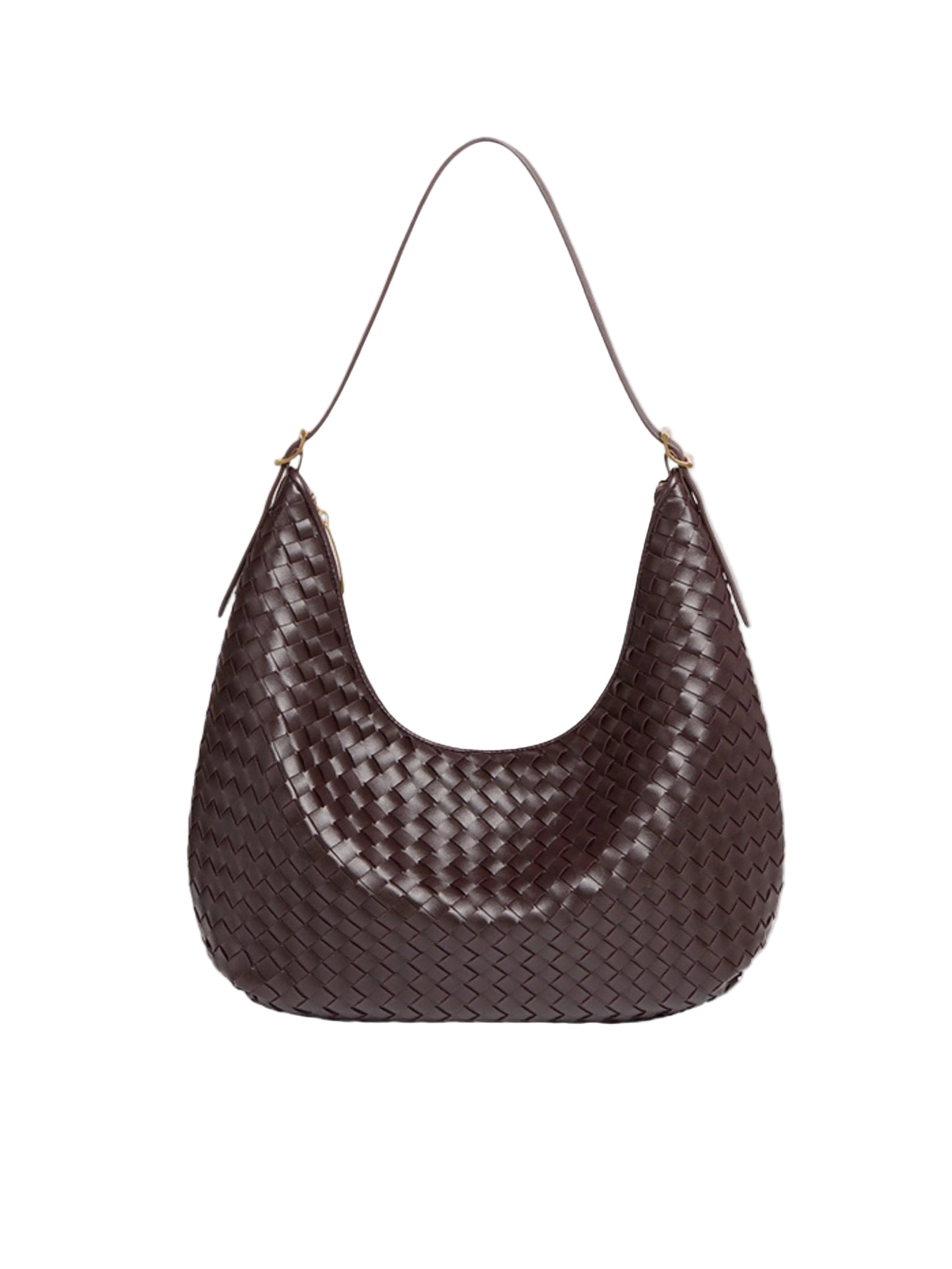 VELUXA | Woven Shoulder Bag – Faux Leather with Shoulder Strap