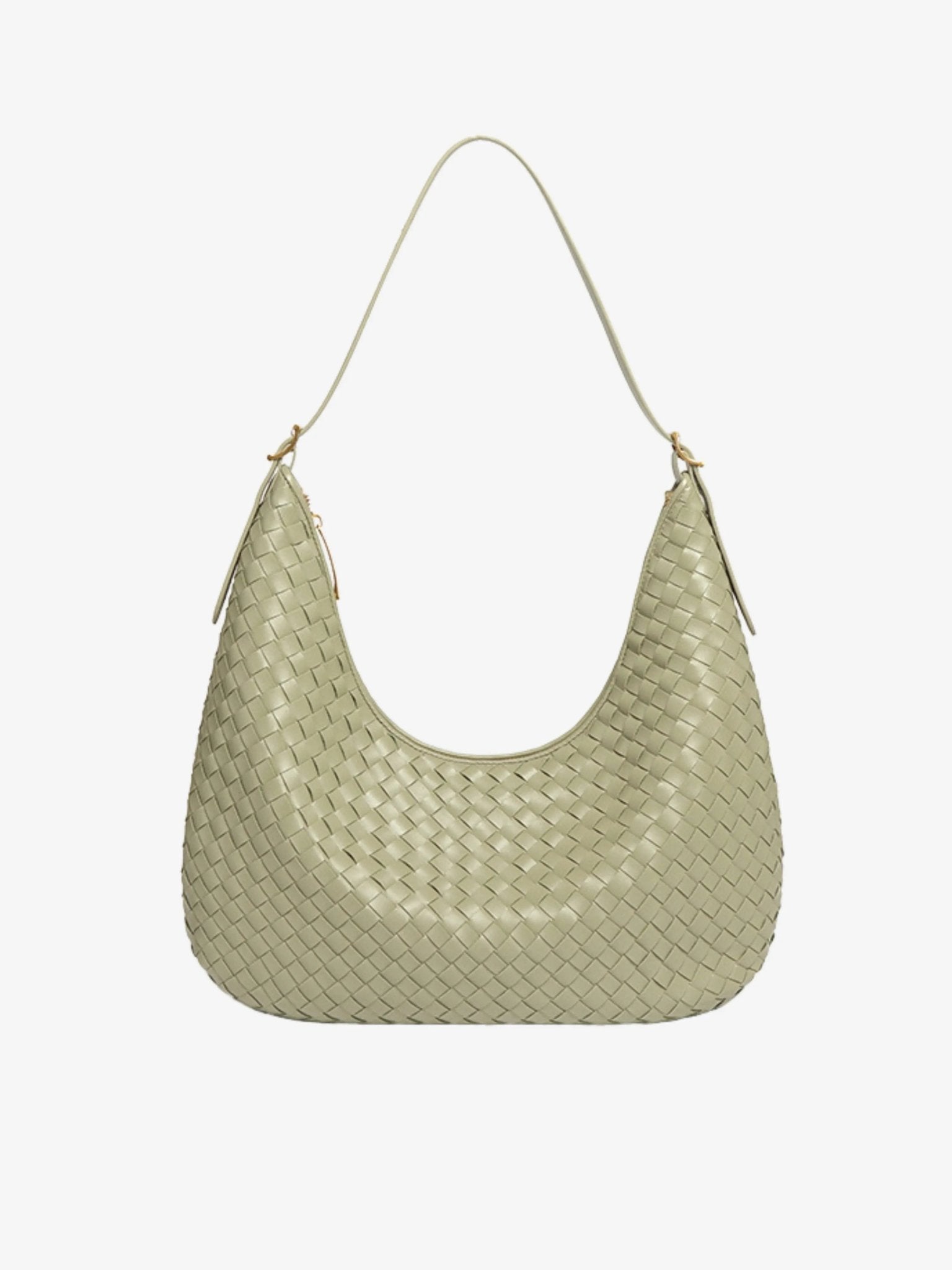 VELUXA | Woven Shoulder Bag – Faux Leather with Shoulder Strap