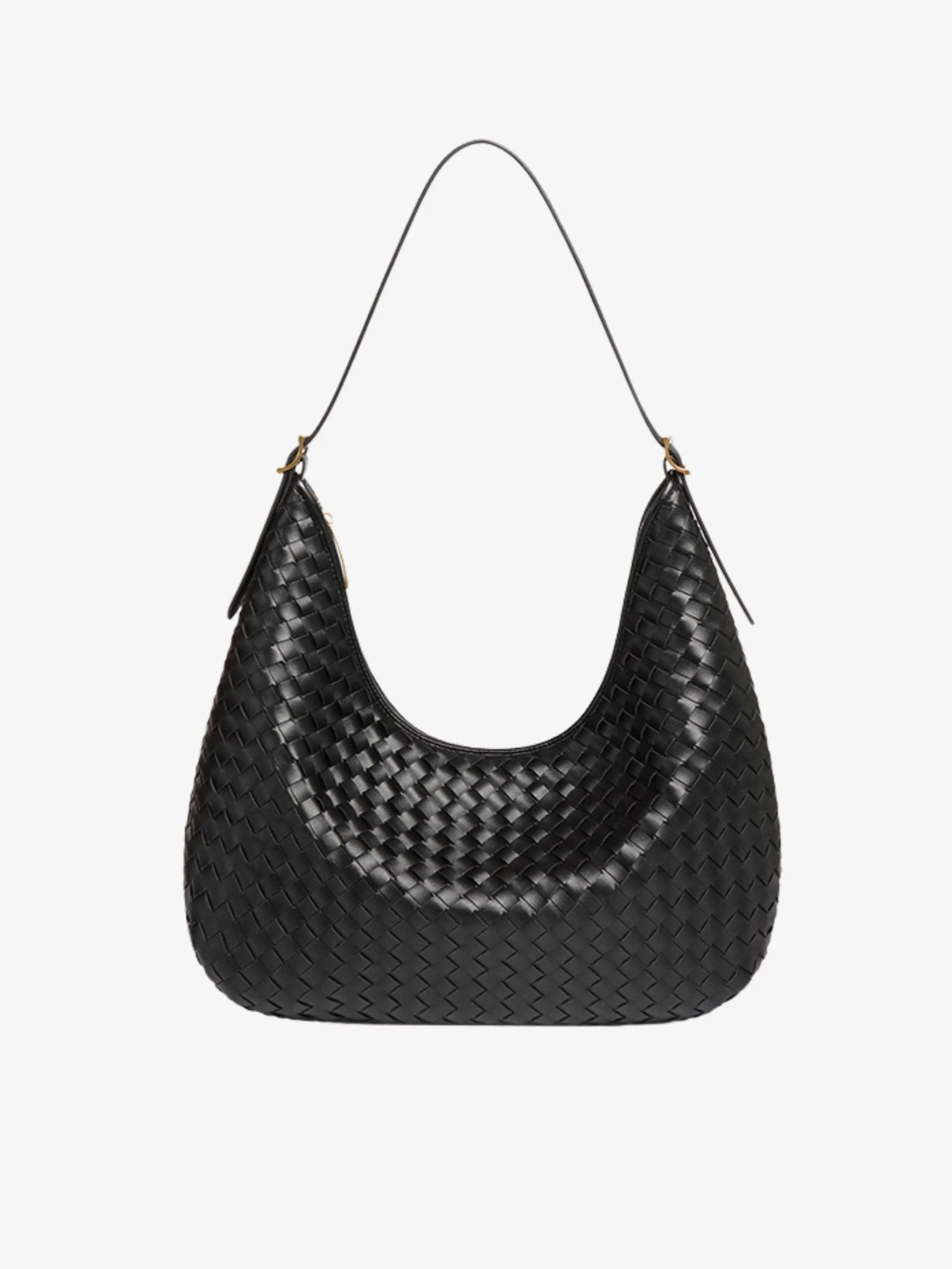 VELUXA | Woven Shoulder Bag – Faux Leather with Shoulder Strap