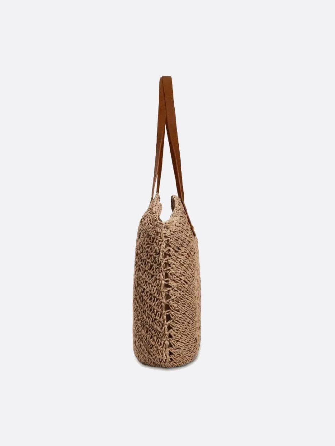 VELUXA | Oversized Woven Straw Tote Bag – Soft Shoulder Carry