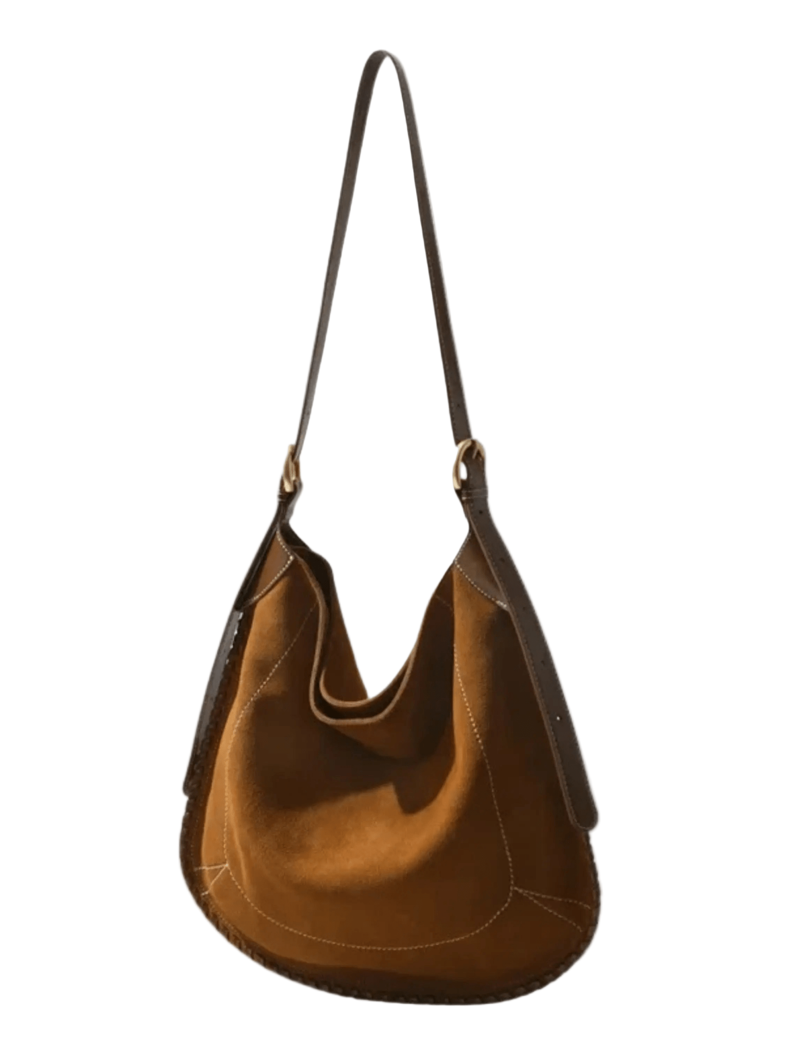 VELUXA | Faux Leather Hobo Bag – Relaxed Silhouette with Single Shoulder Strap