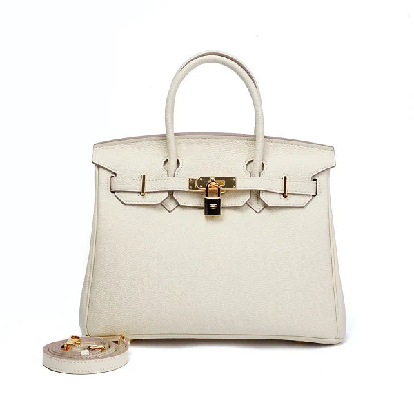 VELUXA | Structured Handbag – Faux Leather with Double Top Handles